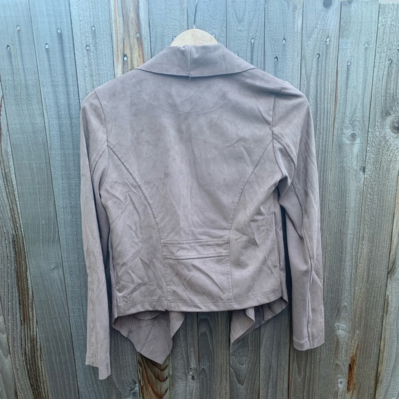 Vigoss faux suede light brown drapey jacket XS - Picture 4 of 7